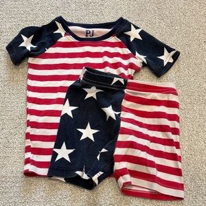 PJ Place Patriotic Stars and Stripes Kids Pajama Set